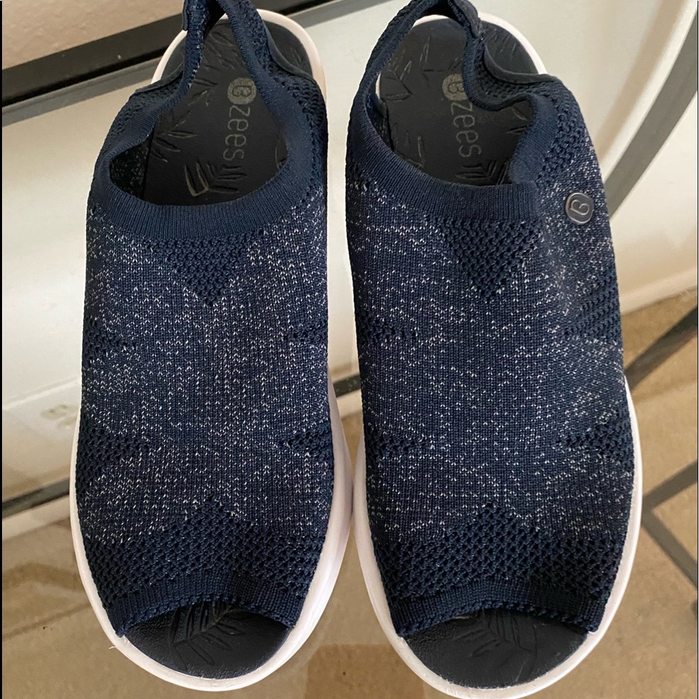 Navy blue sandals
